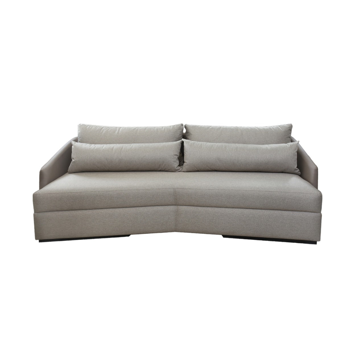 Sofá modular Kairos gris claro para sala amplia - Vilá Decoración - Muebles y decoración en Medellín y Colombia