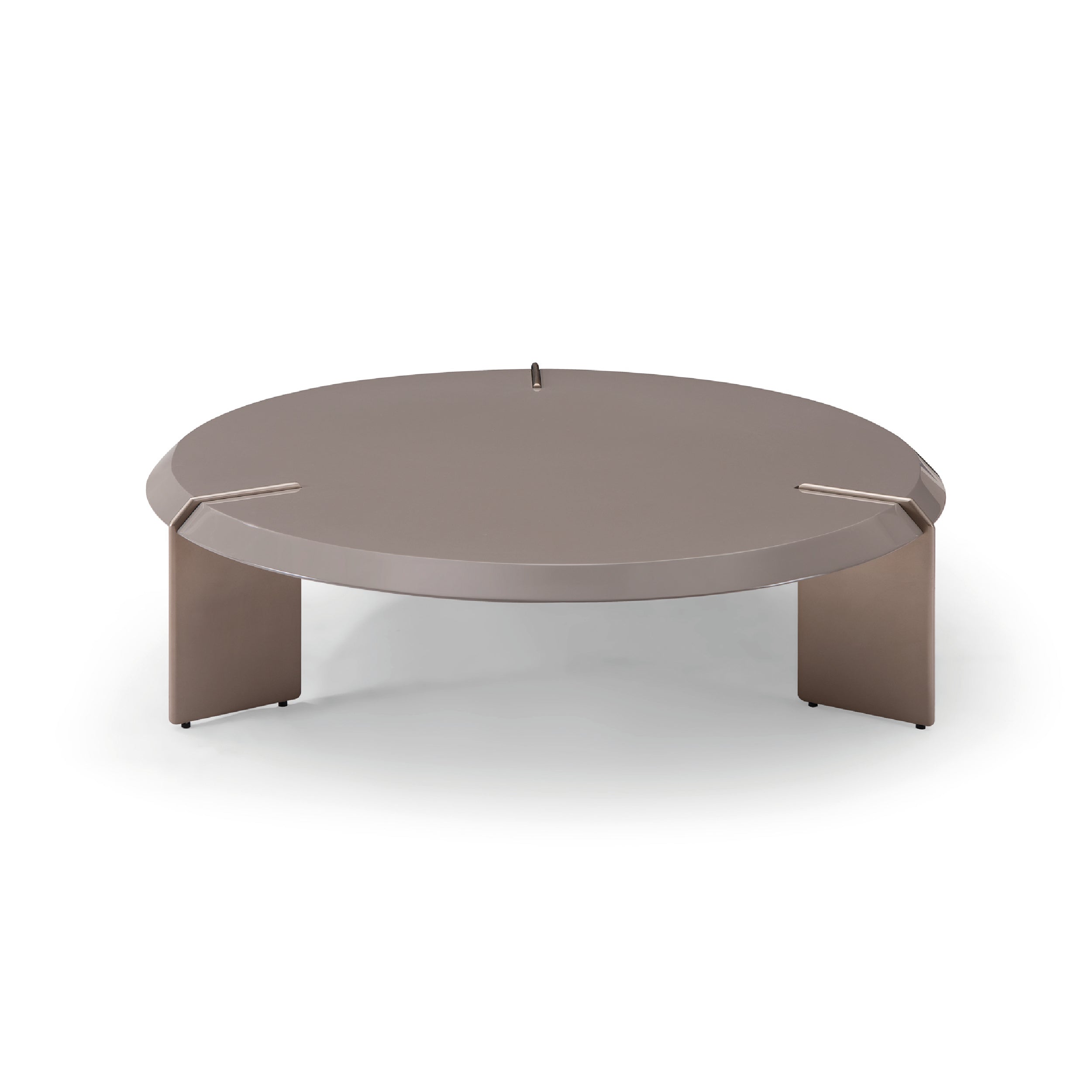 Mesa auxiliar gris claro con diseño moderno - Vilá Decoración - Muebles y decoración en Medellín y Colombia