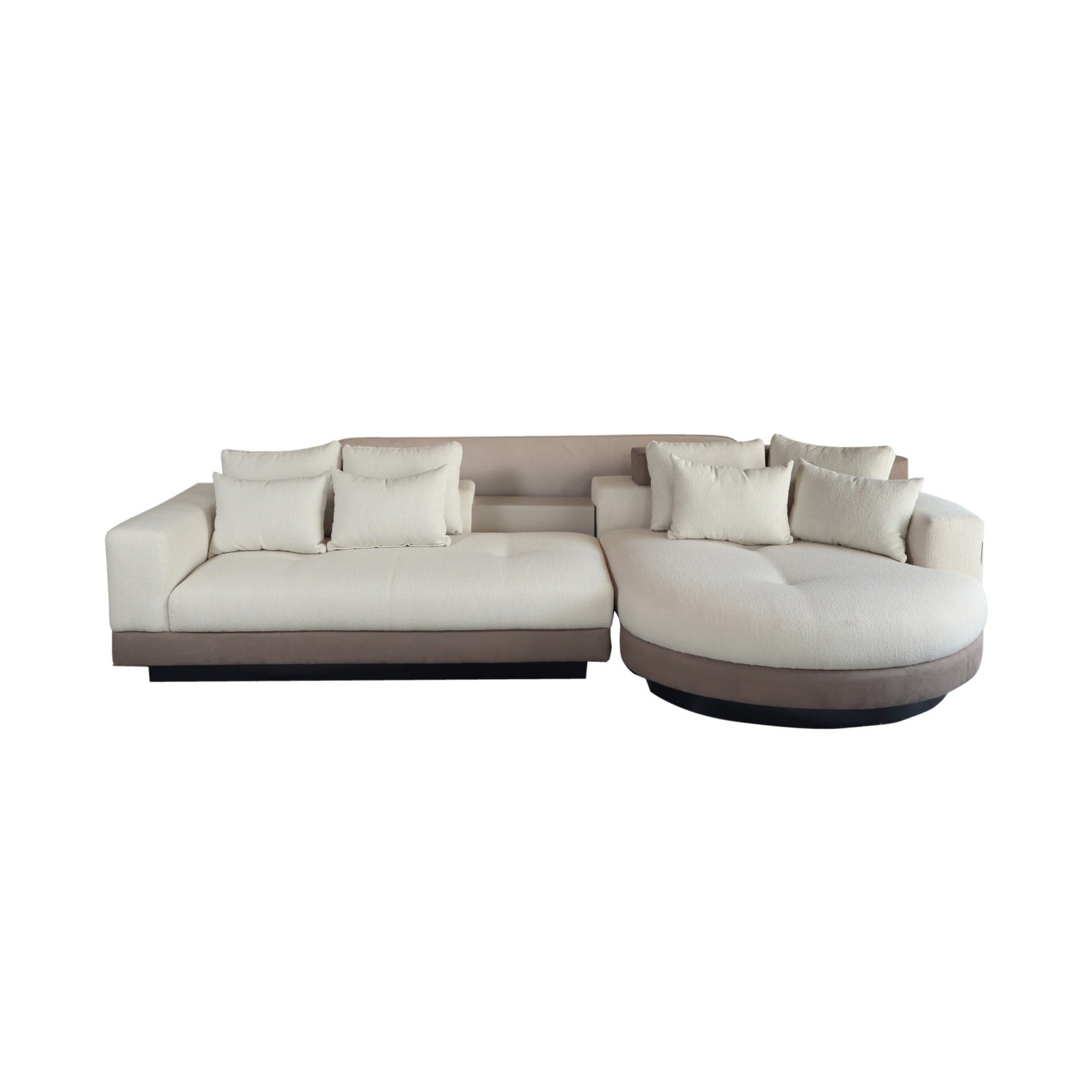 Sofá modular Otto crema con chaise longue - Vilá Decoración - Muebles y decoración en Medellín y Colombia