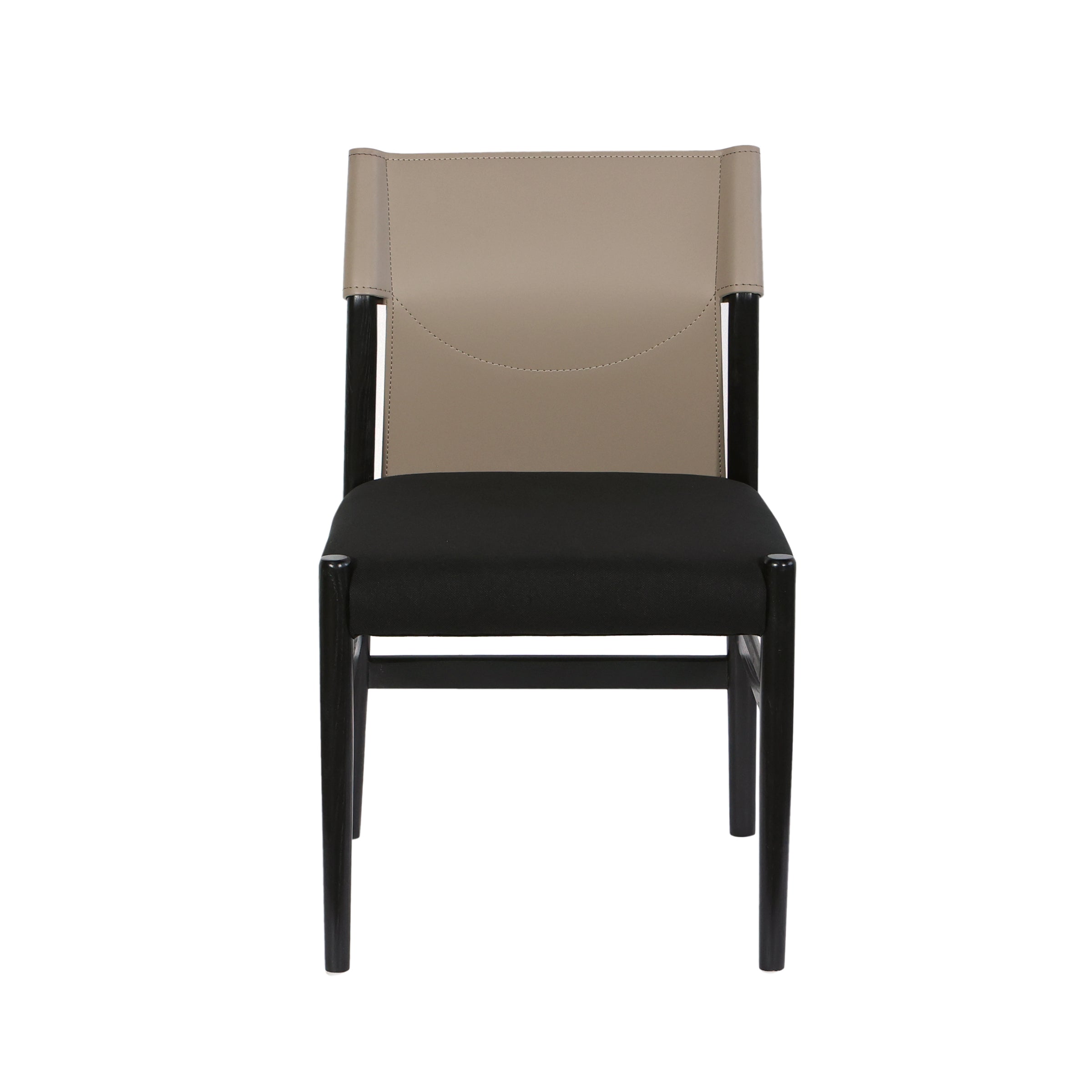 Silla de comedor bicolor beige y negro moderna - Vilá Decoración - Muebles y decoración en Medellín y Colombia