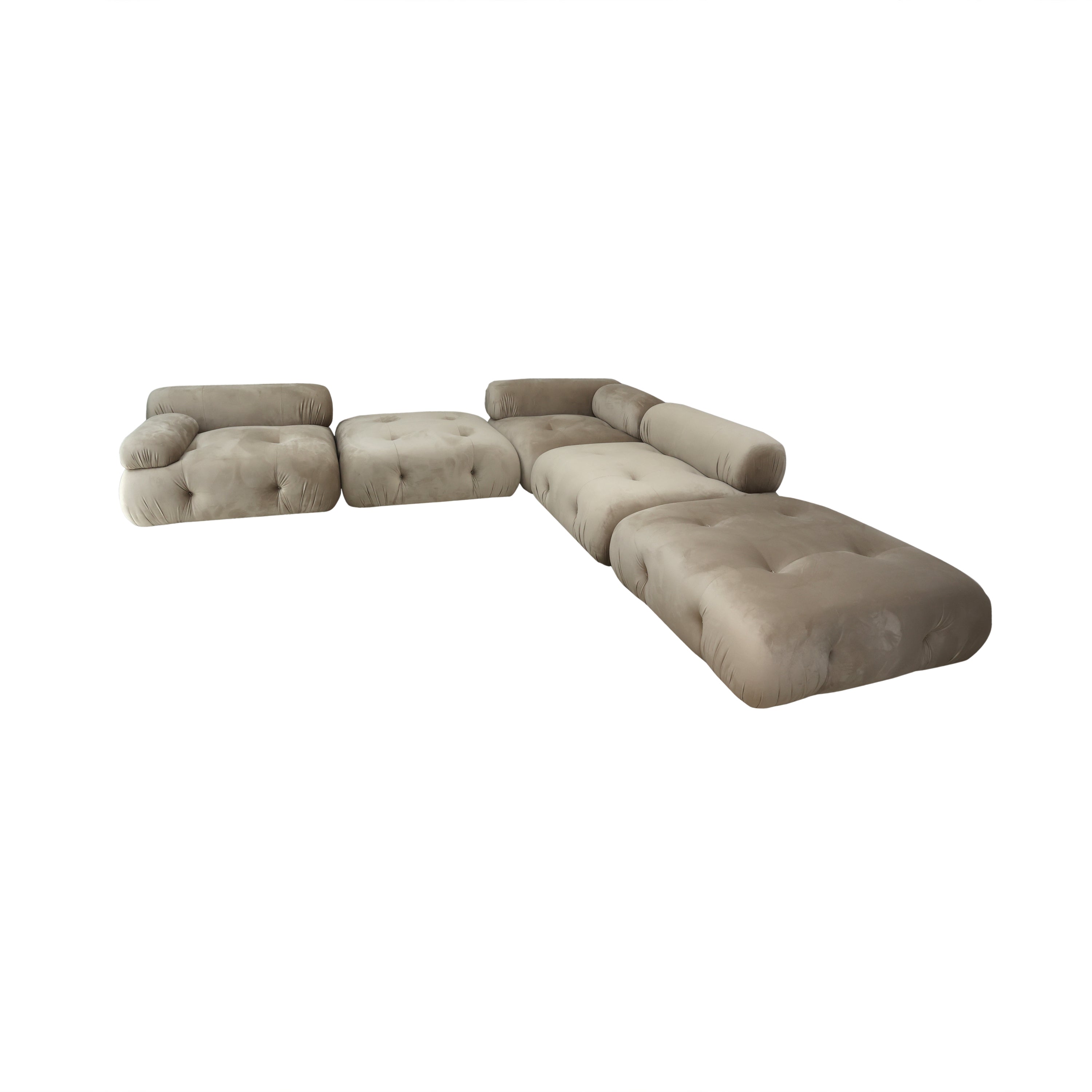 Sofá Bubble Modular beige para sala en L - Vilá Decoración - Muebles y decoración en Medellín y Colombia