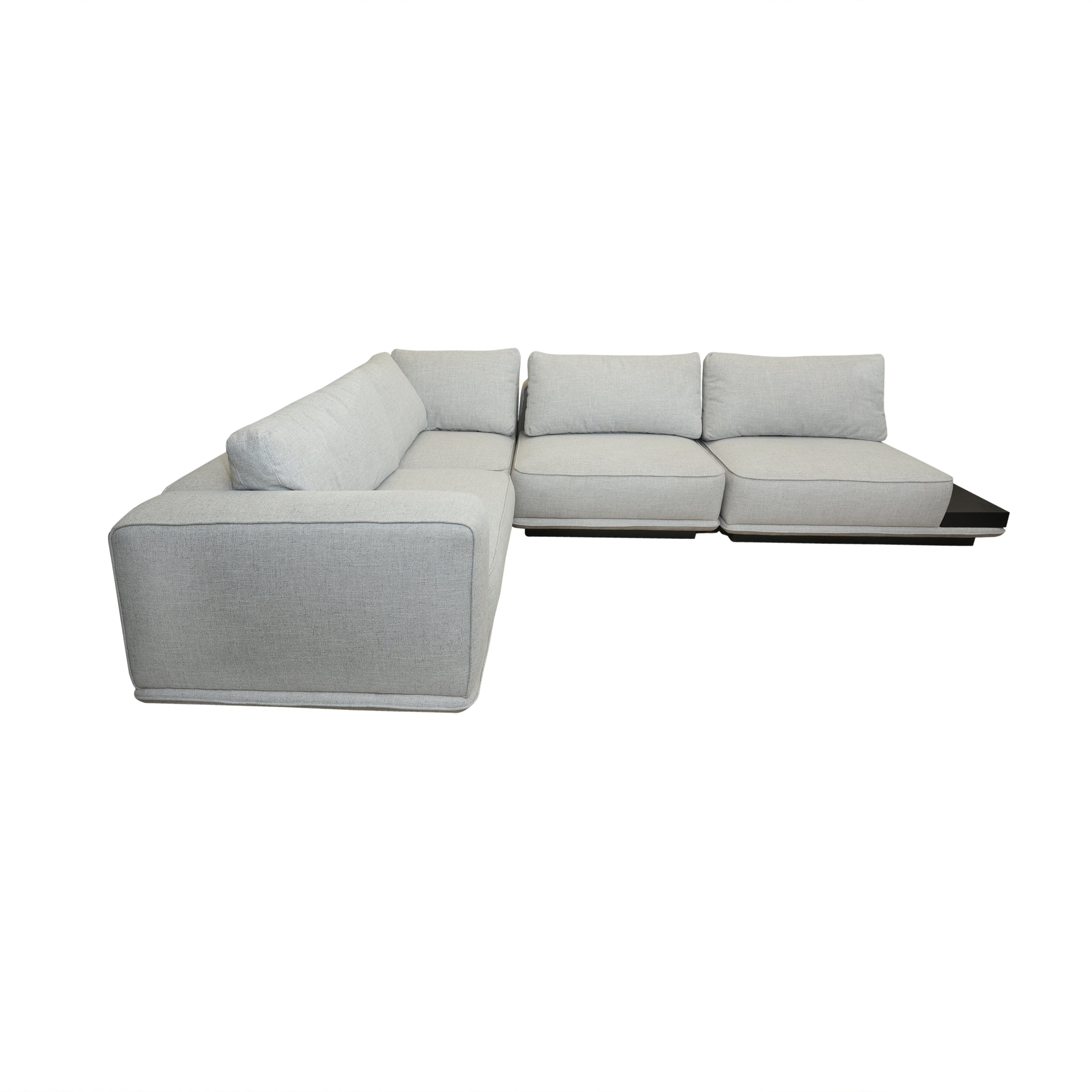 Sofá modular Designo gris claro chaise longue - Vilá Decoración - Muebles y decoración en Medellín y Colombia