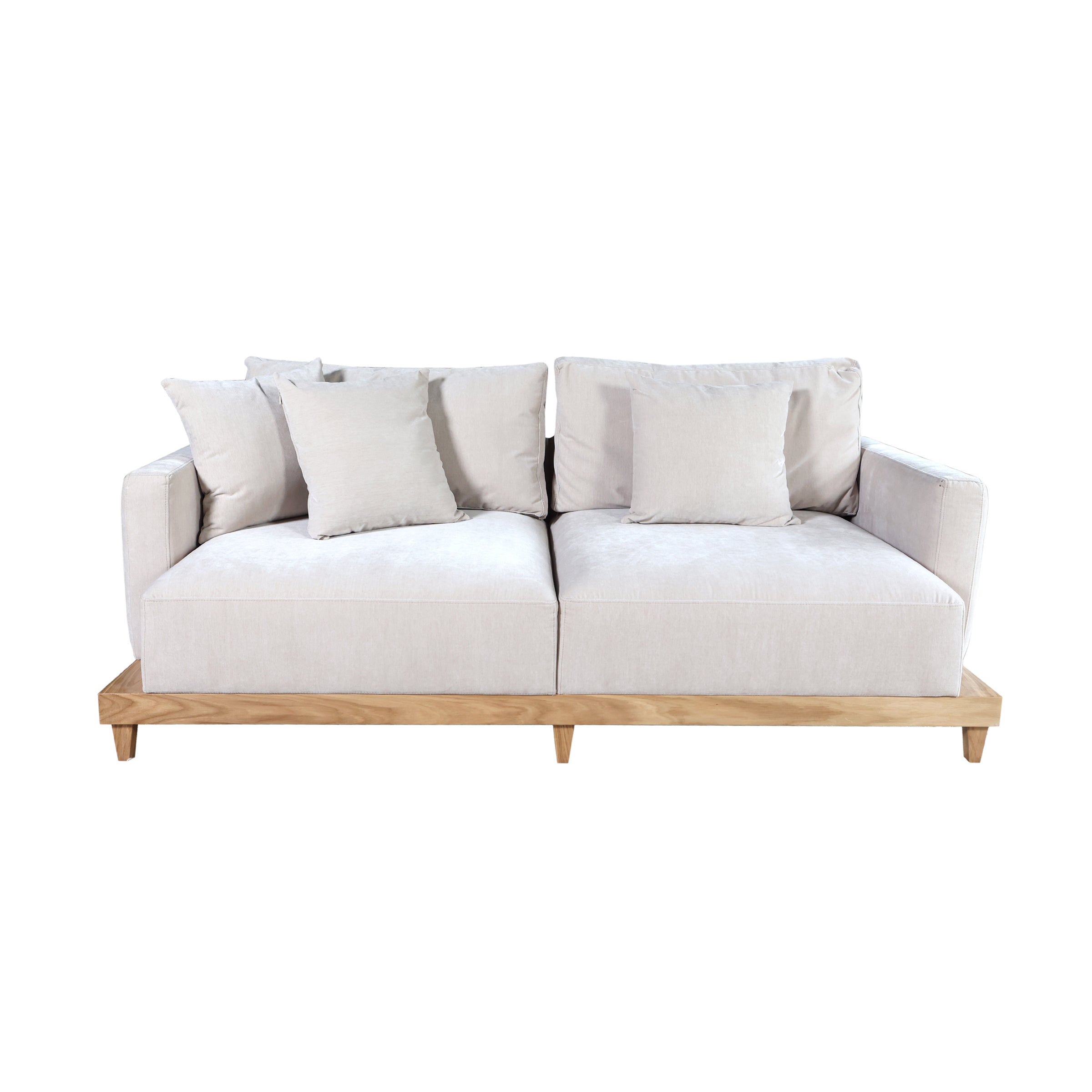 Sofá Fiorella modular beige para sala contemporánea - Vilá Decoración - Muebles y decoración en Medellín y Colombia