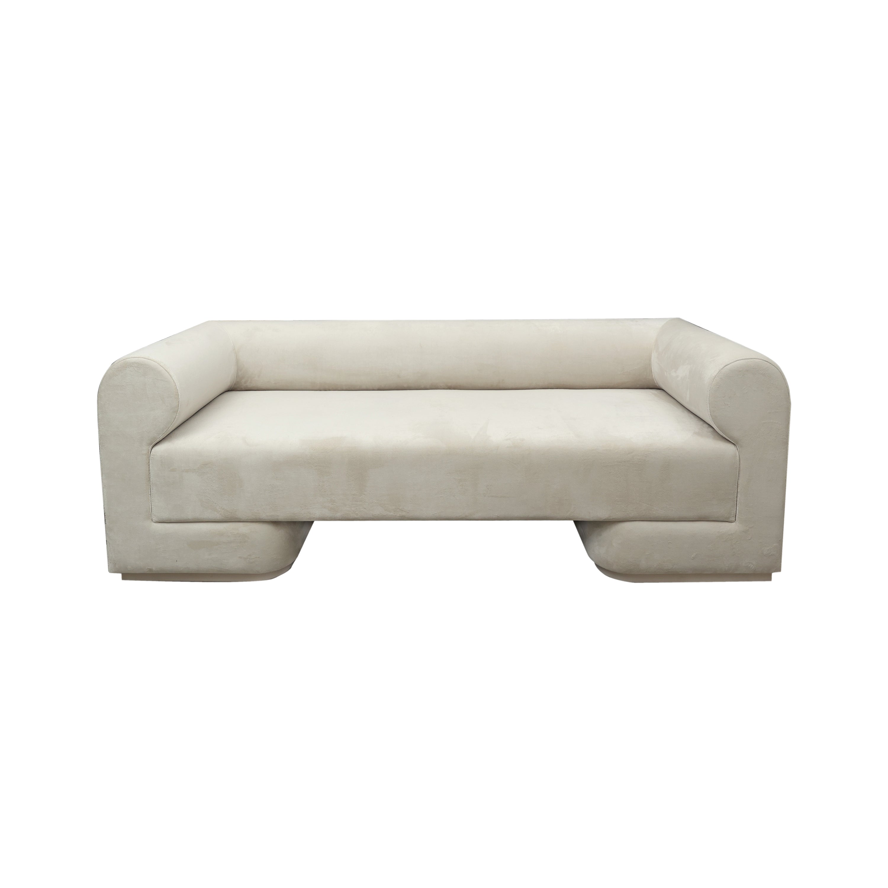 Sofá Futurista beige para sala moderna - Vilá Decoración - Muebles y decoración en Medellín y Colombia