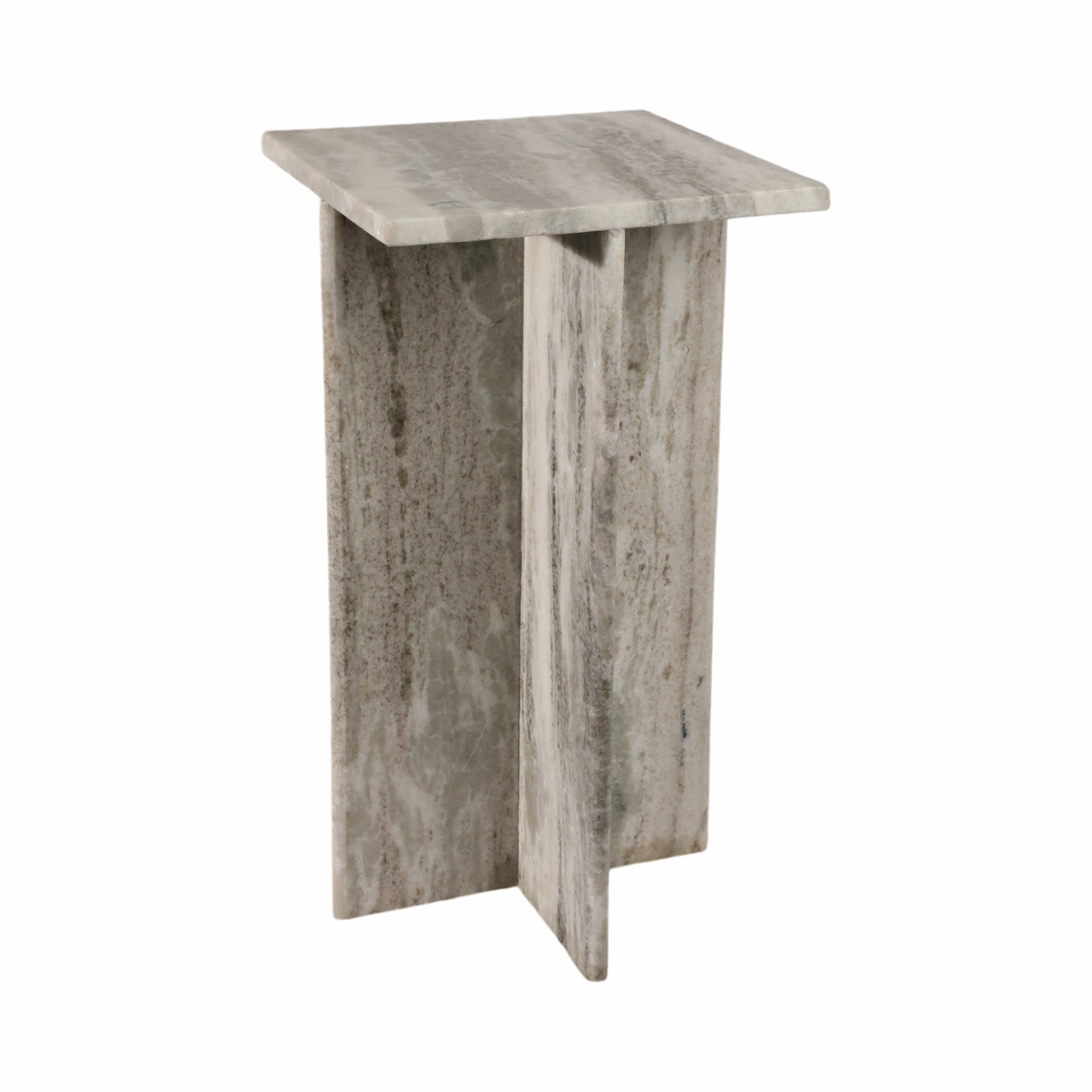 Mesa auxiliar gris compacto para sala - Vilá Decoración - Muebles y decoración en Medellín y Colombia