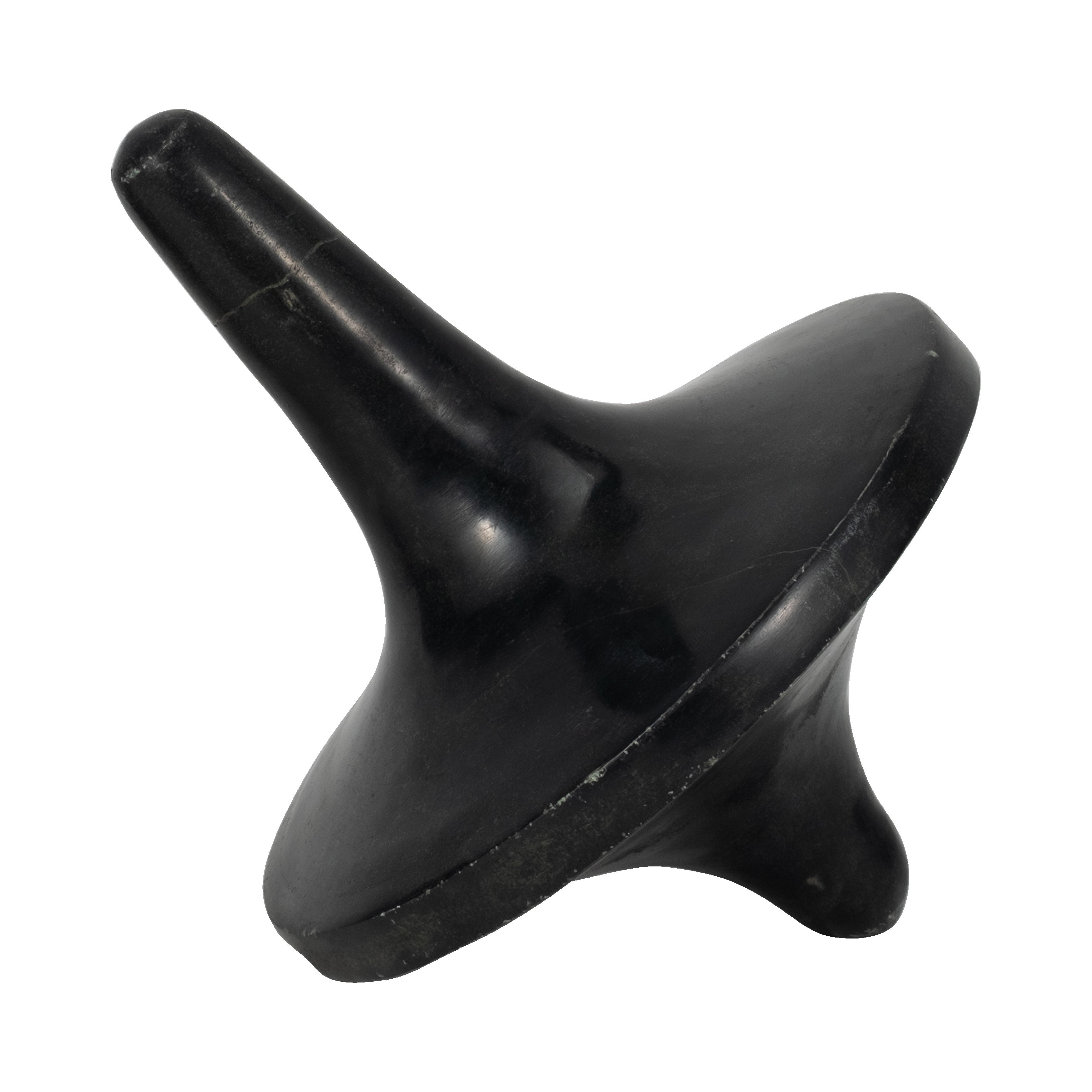 Trompo decorativo negro de mármol para mesa - Vilá Decoración - Muebles y decoración en Medellín y Colombia