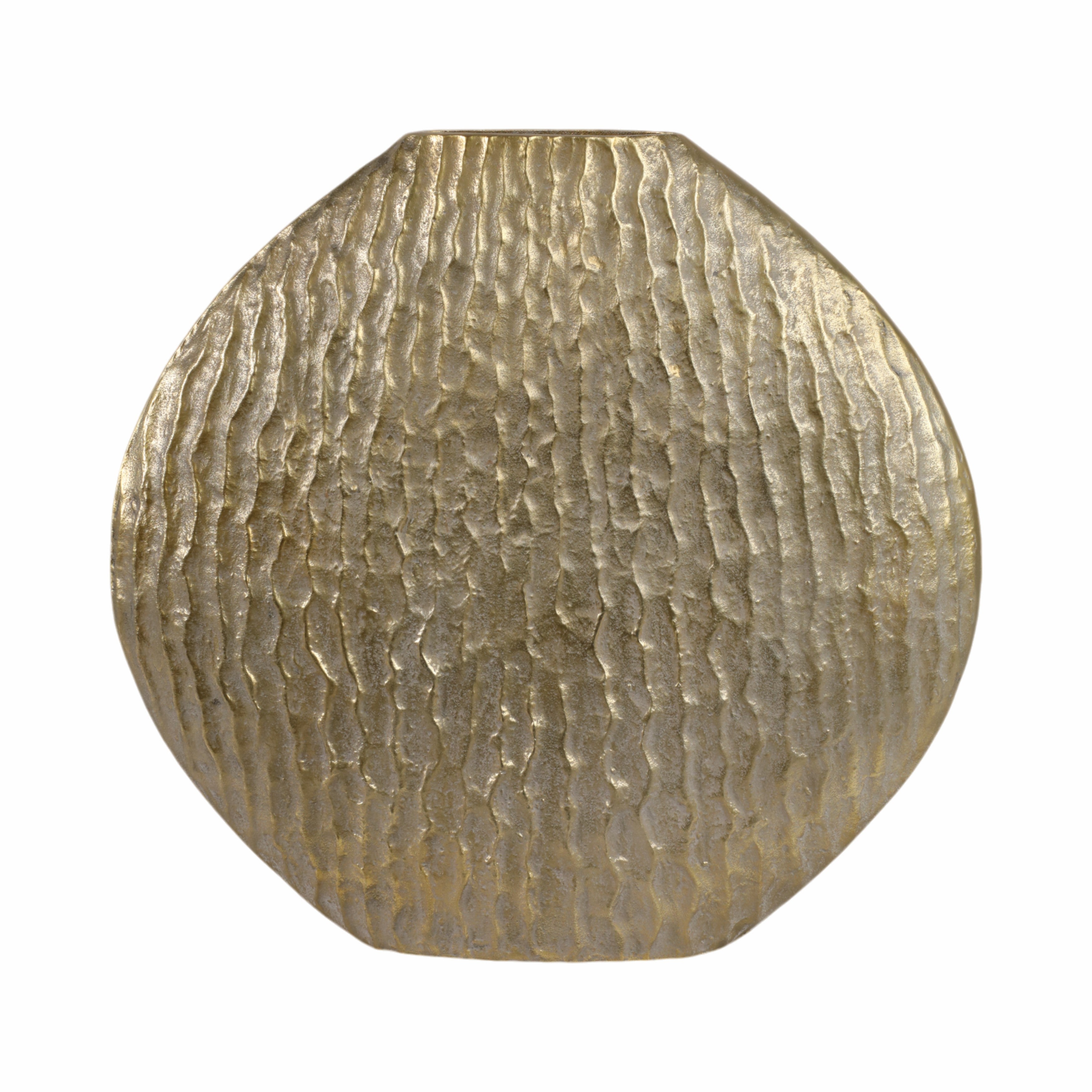 Jarrón decorativo dorado mediano para interiores - Vilá Decoración - Muebles y decoración en Medellín y Colombia