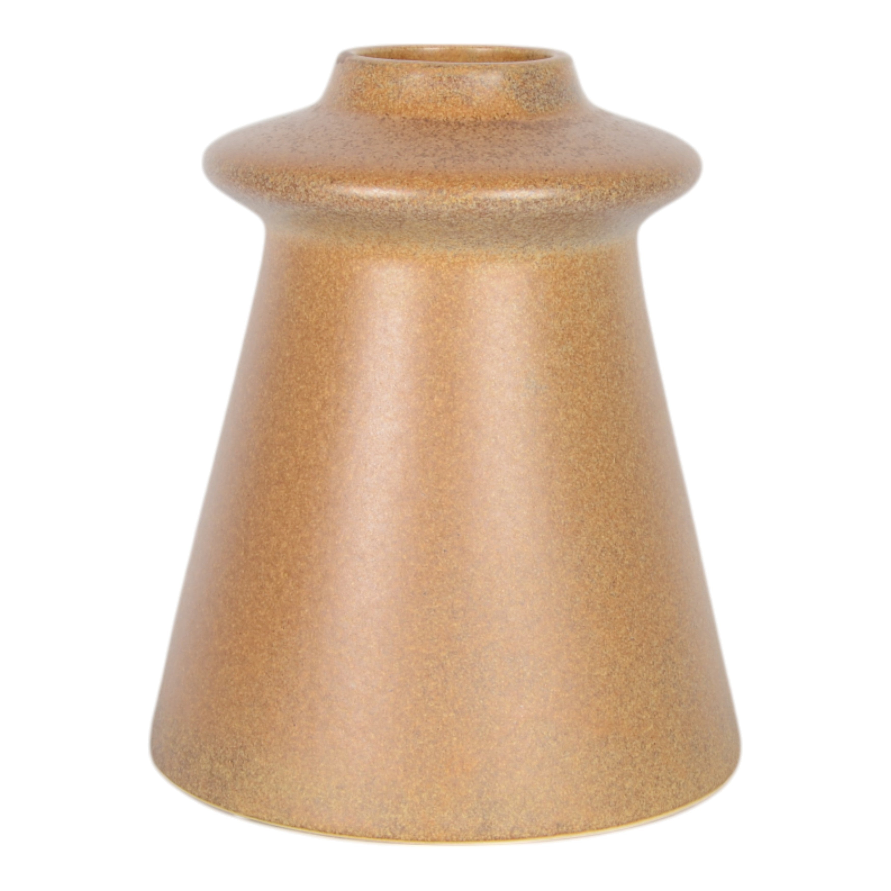 Jarrón cónico decorativo marrón para interiores - Vilá Decoración - Muebles y decoración en Medellín y Colombia