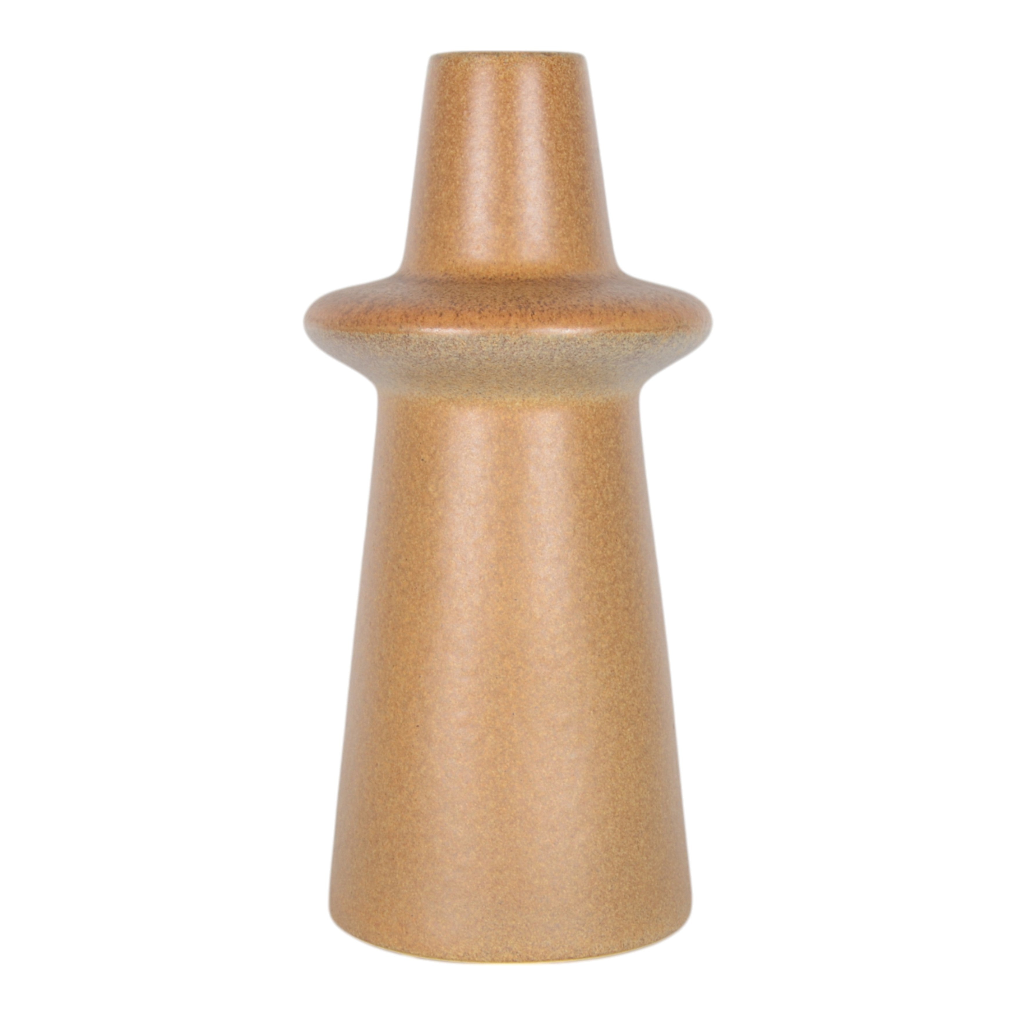 Jarrón cerámico marrón brillante decorativo - Vilá Decoración - Muebles y decoración en Medellín y Colombia