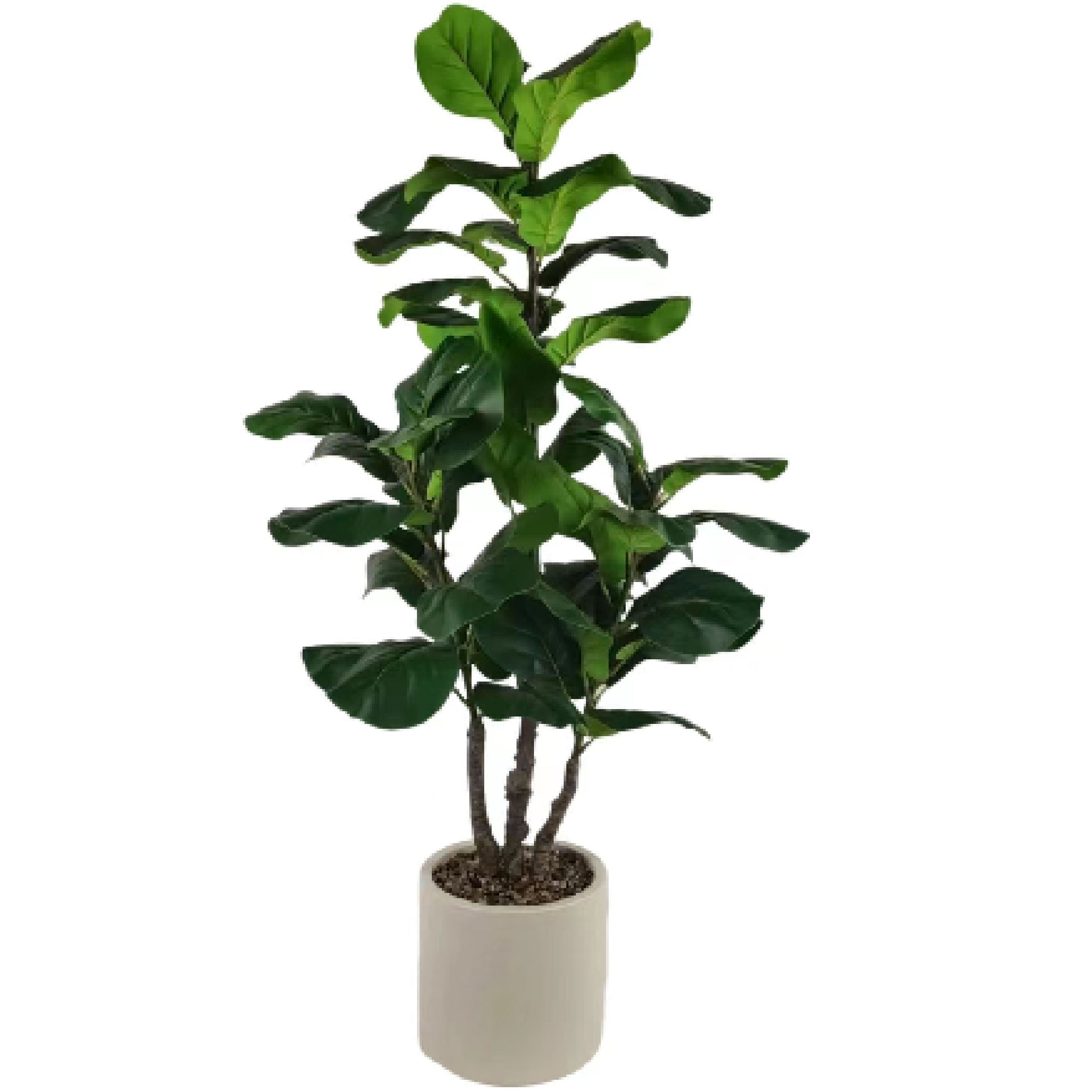 Árbol de Violín artificial verde en maceta beige - Vilá Decoración - Muebles y decoración en Medellín y Colombia