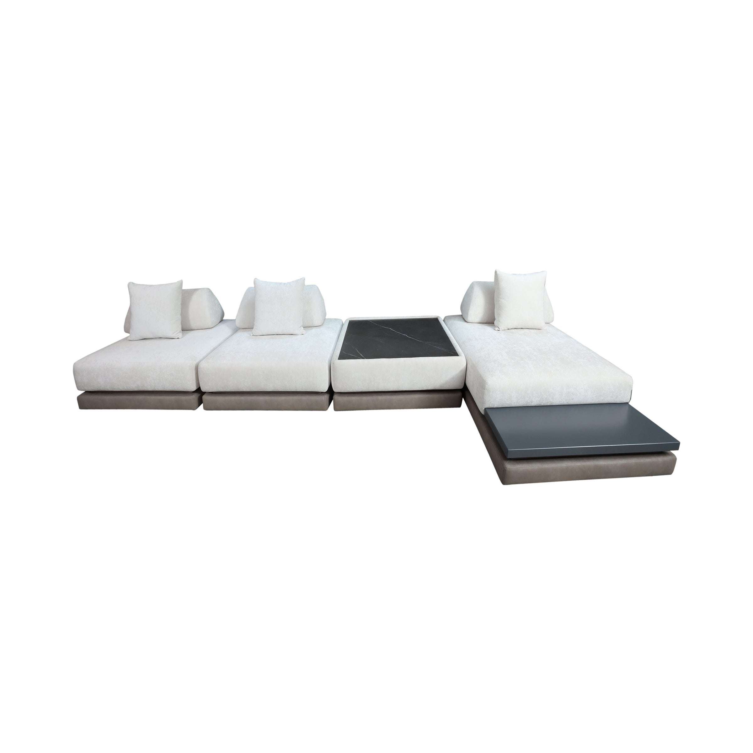 Sofá seccional Oceana en L beige para sala - Vilá Decoración - Muebles y decoración en Medellín y Colombia