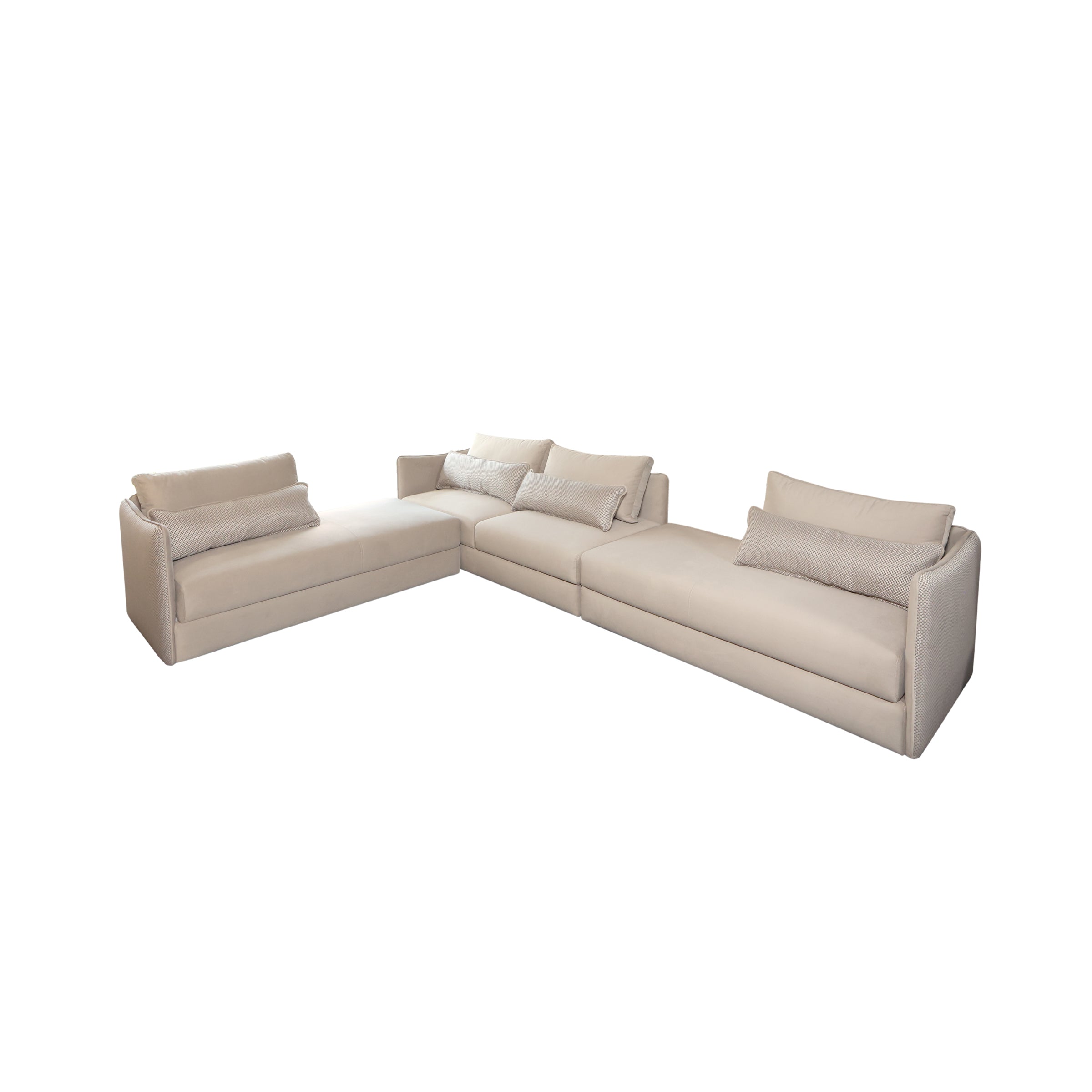 Sofá modular beige Zafiro para sala - Vilá Decoración - Muebles y decoración en Medellín y Colombia