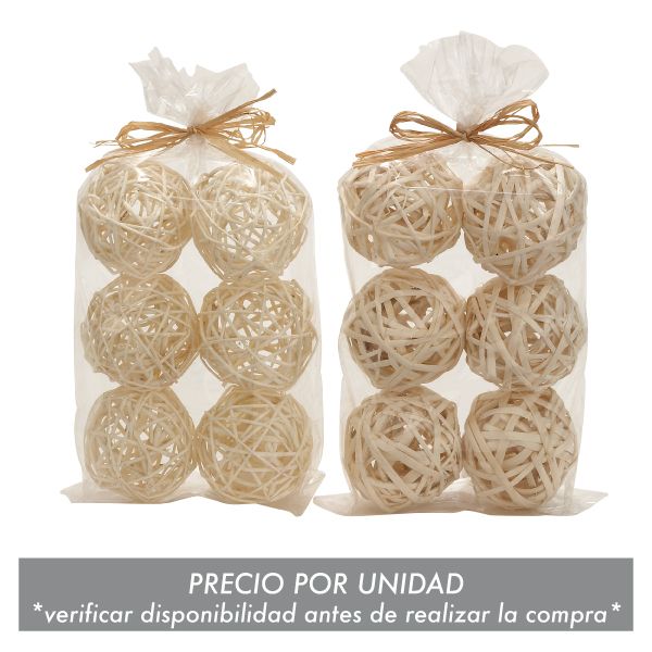 Bolas decorativas beige para hogar - Vilá Decoración - Muebles y decoración en Medellín y Colombia