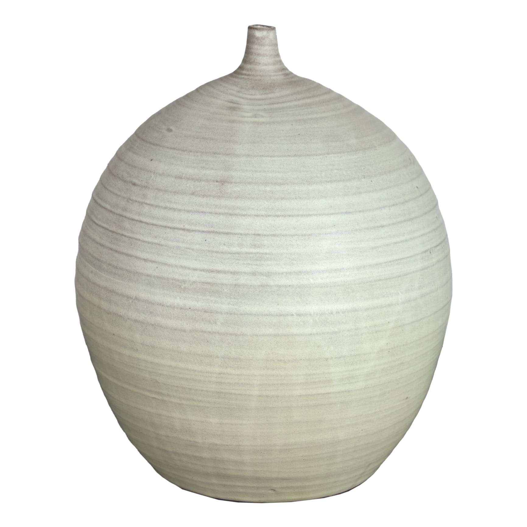 Jarrón cerámico blanco ovalado para flores - Vilá Decoración - Muebles y decoración en Medellín y Colombia