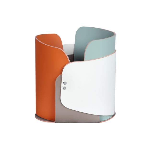 Revistero de cuero multicolor moderno para revistas - Vilá Decoración - Muebles y decoración en Medellín y Colombia