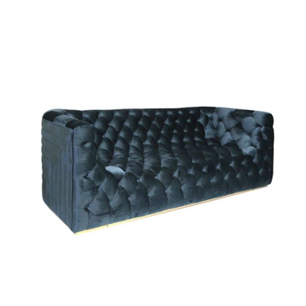 Sofá capitoneado verde para sala Vilá Decoración - Vilá Decoración - Muebles y decoración en Medellín y Colombia