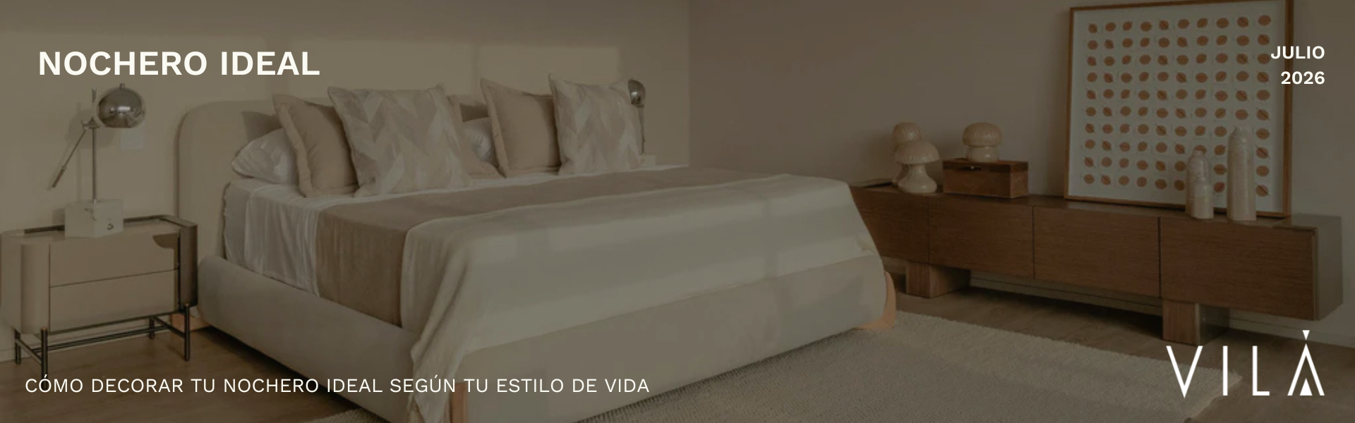 Decoración de nocheros según tu estilo de vida — Vilá Decoración