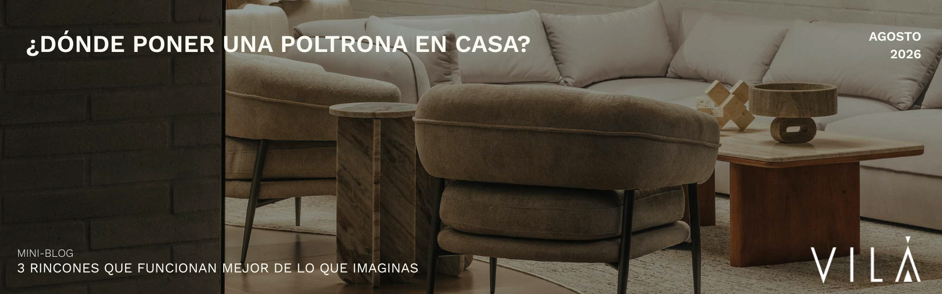 ¿Dónde poner una poltrona en casa? — Vilá Decoración