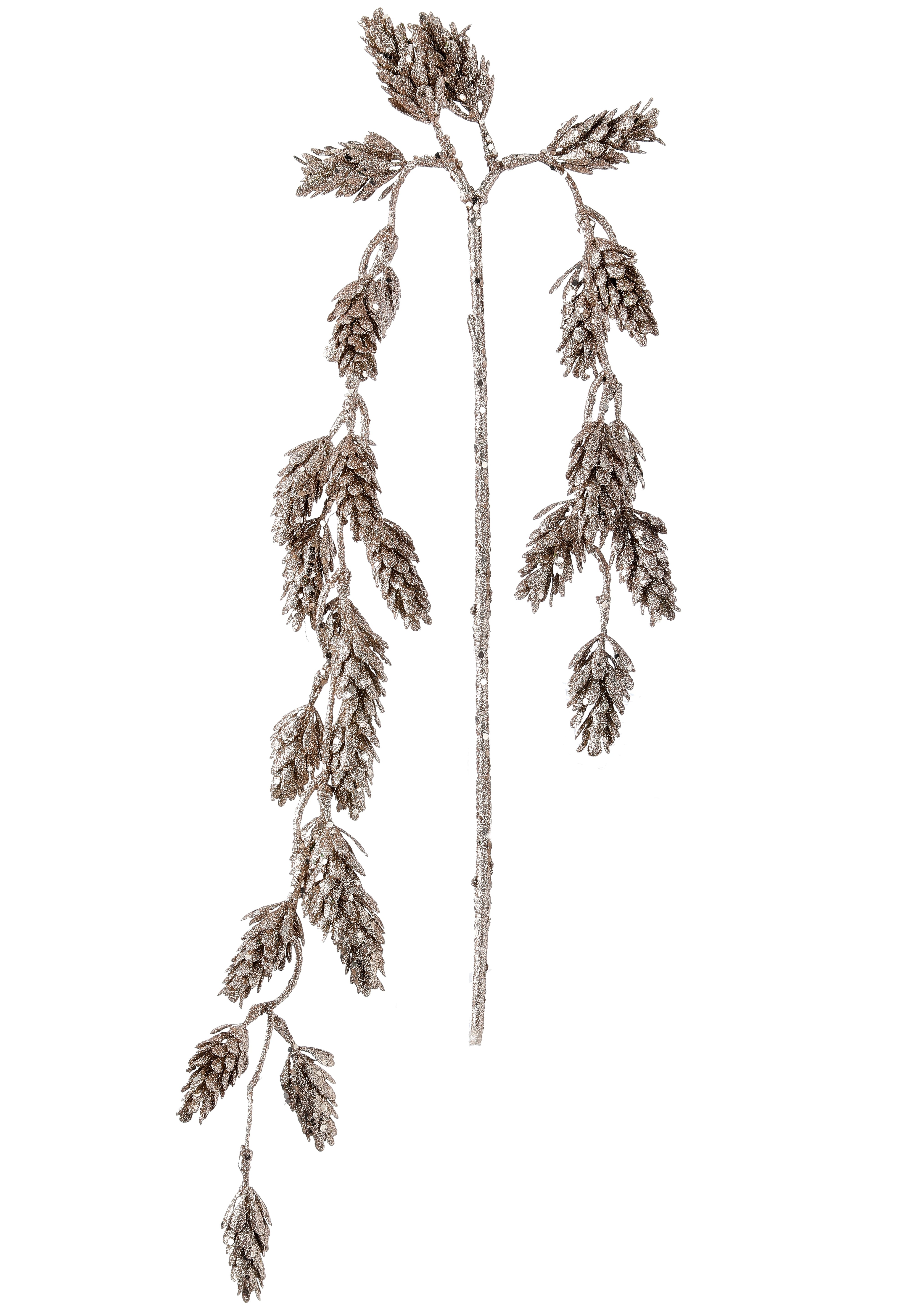 Rama decorativa de cono de pino navideña plateada - Vilá Decoración - Muebles y decoración en Medellín y Colombia