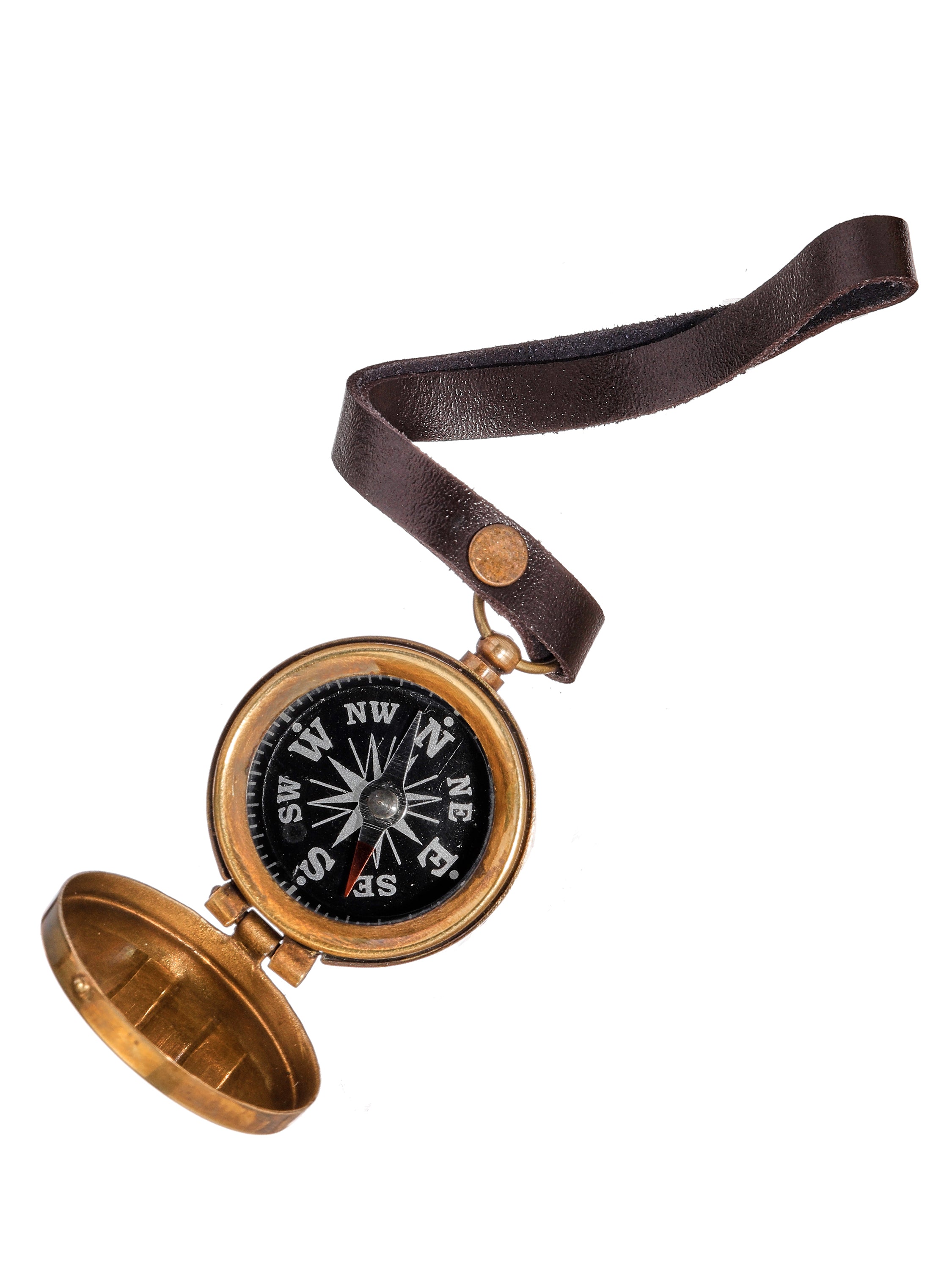 Brújula decorativa vintage con correa de cuero - Vilá Decoración - Muebles y decoración en Medellín y Colombia