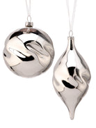 Set de bolas navideñas plateadas x2 - Vilá Decoración - Muebles y decoración en Medellín y Colombia