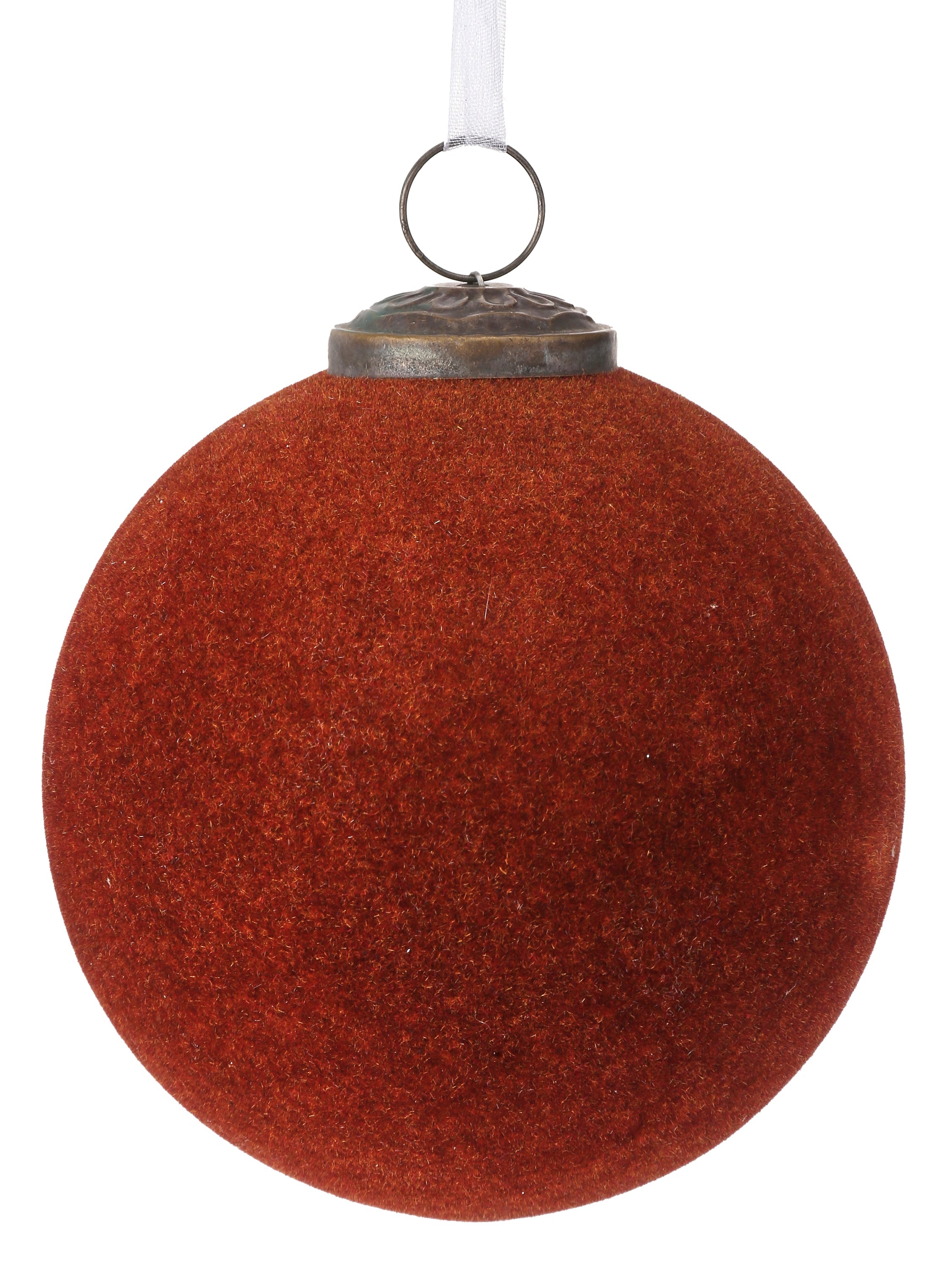 Bola navideña roja aterciopelada para árbol - Vilá Decoración - Muebles y decoración en Medellín y Colombia