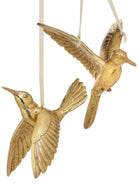 Set de pájaros dorados de navidad x2 - Vilá Decoración - Muebles y decoración en Medellín y Colombia