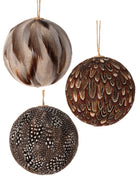 Set de 3 bolas navideñas marrones para árbol - Vilá Decoración - Muebles y decoración en Medellín y Colombia