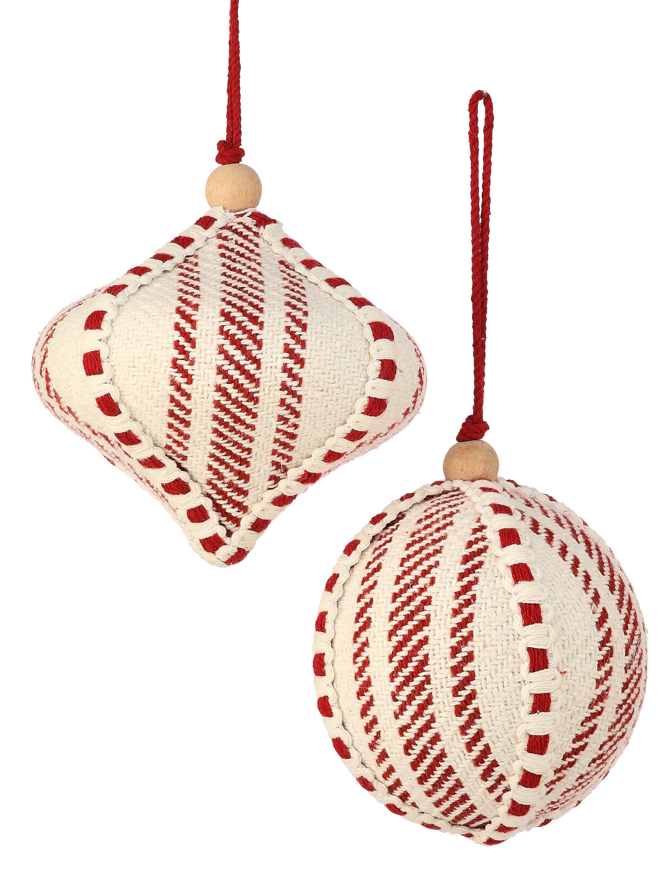 Set de bolas navideñas blanco y rojo x2 - Vilá Decoración - Muebles y decoración en Medellín y Colombia