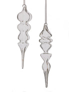 Set de 2 ornamentos navideños transparentes - Vilá Decoración - Muebles y decoración en Medellín y Colombia