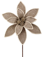 Flor navideña decorativa en tonos neutros - Vilá Decoración - Muebles y decoración en Medellín y Colombia