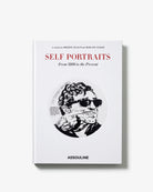 Libro de lujo Self Portraits de Assouline, vista frontal detallada de ilustración en cubierta.