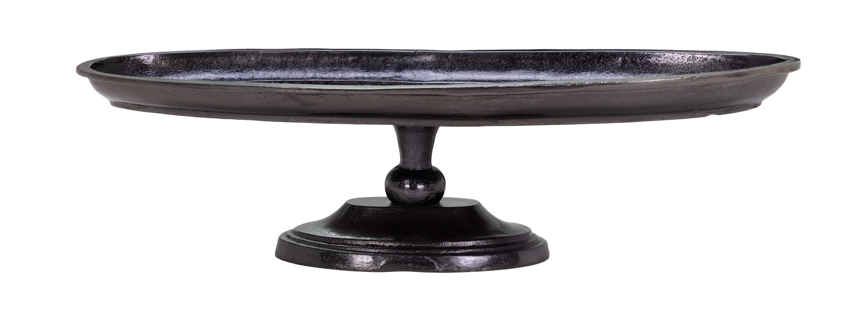 Bandeja decorativa de metal color negro de Vilá Decoración.