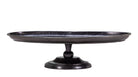 Bandeja decorativa de metal color oscuro, marca Vilá Decoración.