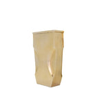 Jarrón pequeño rectangular dorado para decoración - Vilá Decoración - Muebles y decoración en Medellín y Colombia