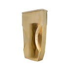 Jarrón grande rectangular dorado para decoración - Vilá Decoración - Muebles y decoración en Medellín y Colombia