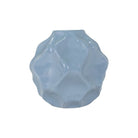 Jarrón pequeño cerámica azul claro ondulado - Vilá Decoración - Muebles y decoración en Medellín y Colombia