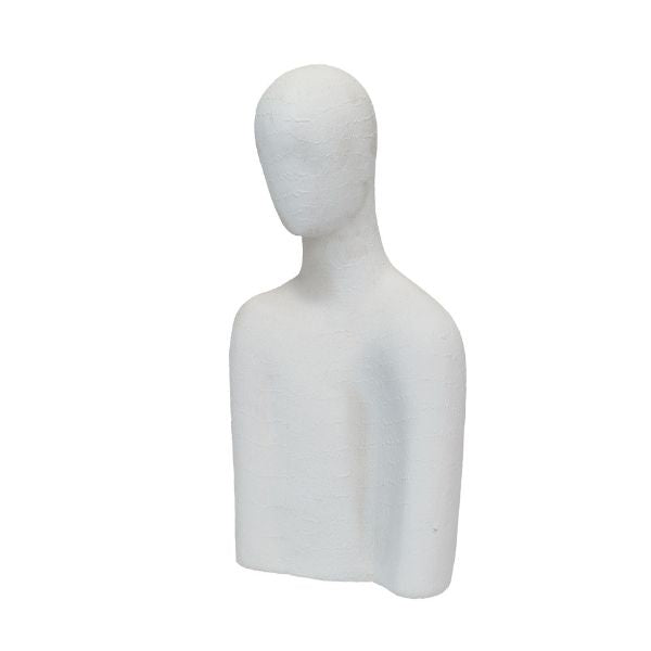 Busto blanco moderno grande, ideal para decoración de interiores en Colombia