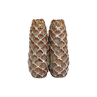 Jarrón decorativo Vilá Decoración de cerámica color marrón con diseño texturizado.