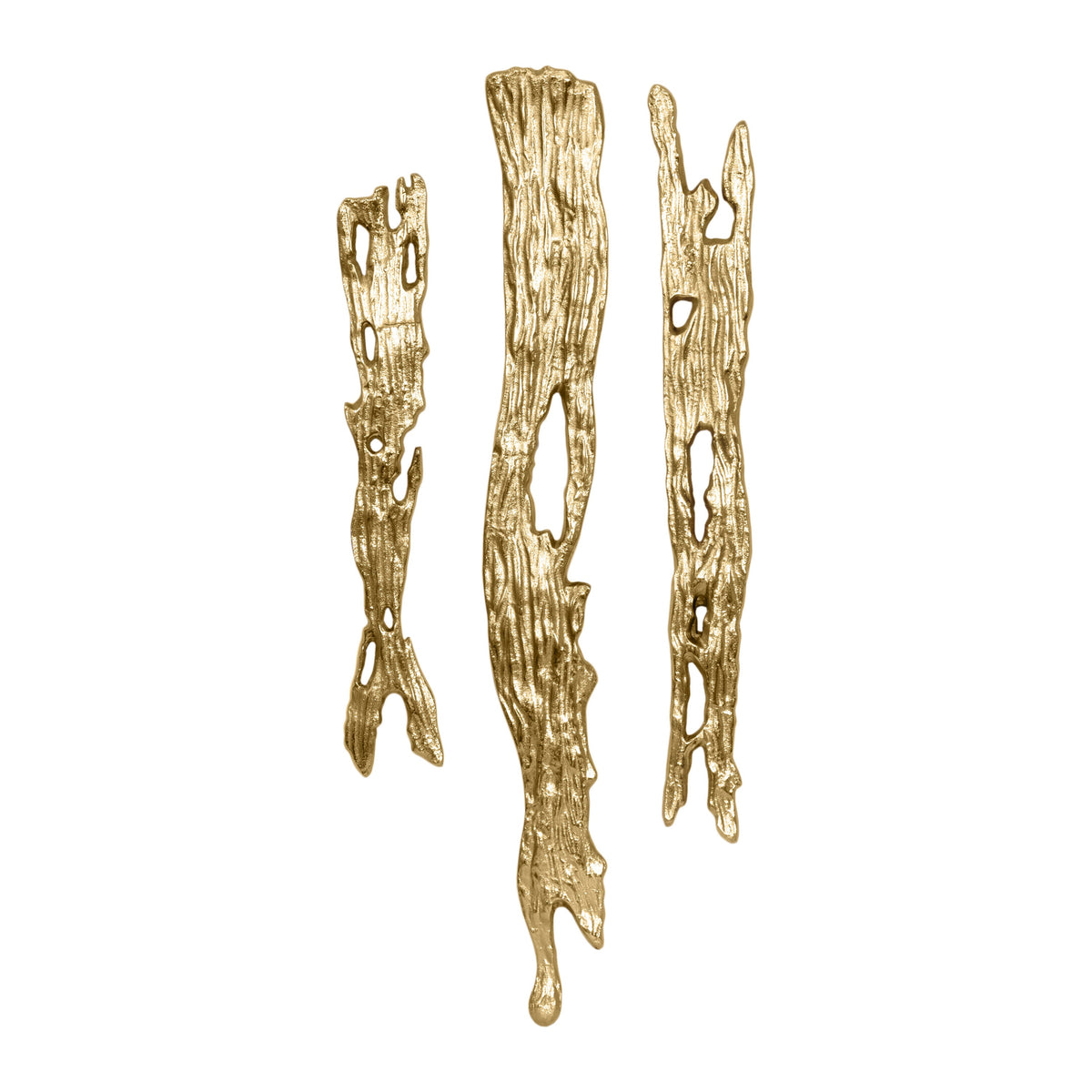 Apliques de pared Vilá Decoración de aluminio color dorado.
