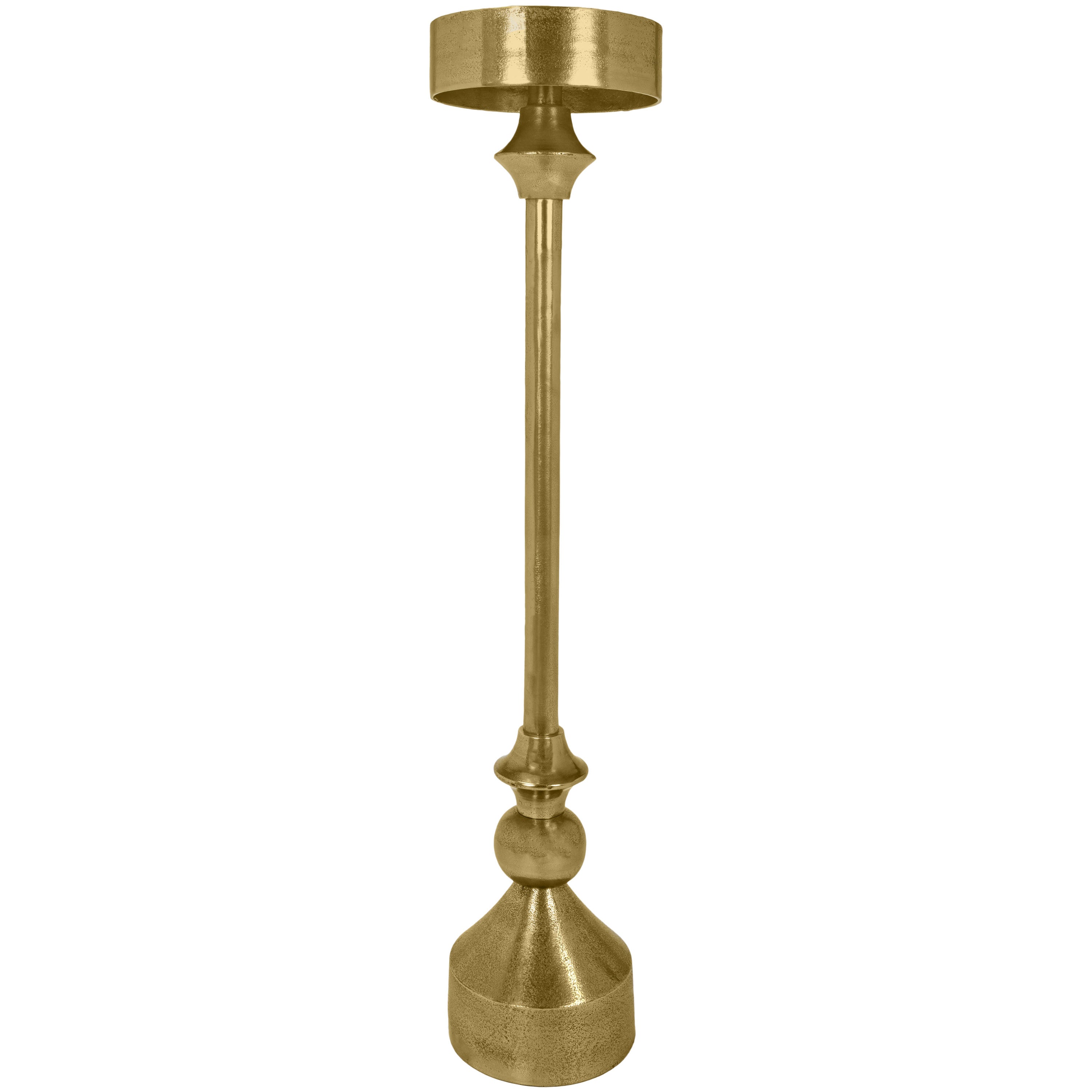 Candelabro dorado de aluminio Vilá Decoración.