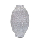Jarrón orgánico blanco mediano para decoración - Vilá Decoración - Muebles y decoración en Medellín y Colombia