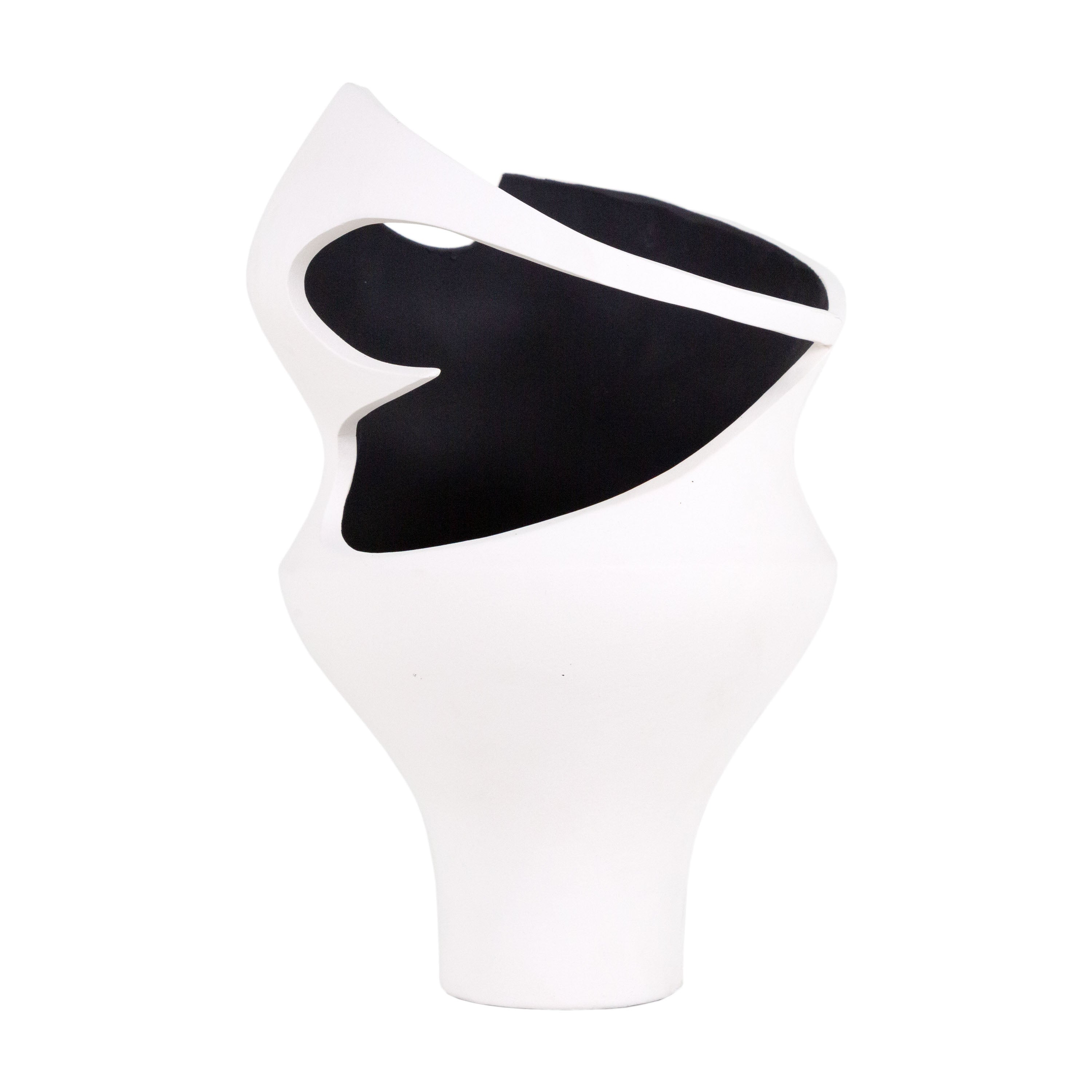 Jarrón decorativo blanco de porcelana Vilá Decoración.