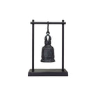 Escultura de campana decorativa de Vilá Decoración, color oscuro, con estructura de aluminio.