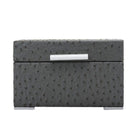 Cofre decorativo gris grande para almacenamiento - Vilá Decoración - Muebles y decoración en Medellín y Colombia