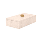 Cofre de Vilá Decoración color crema, hecho de mármol.