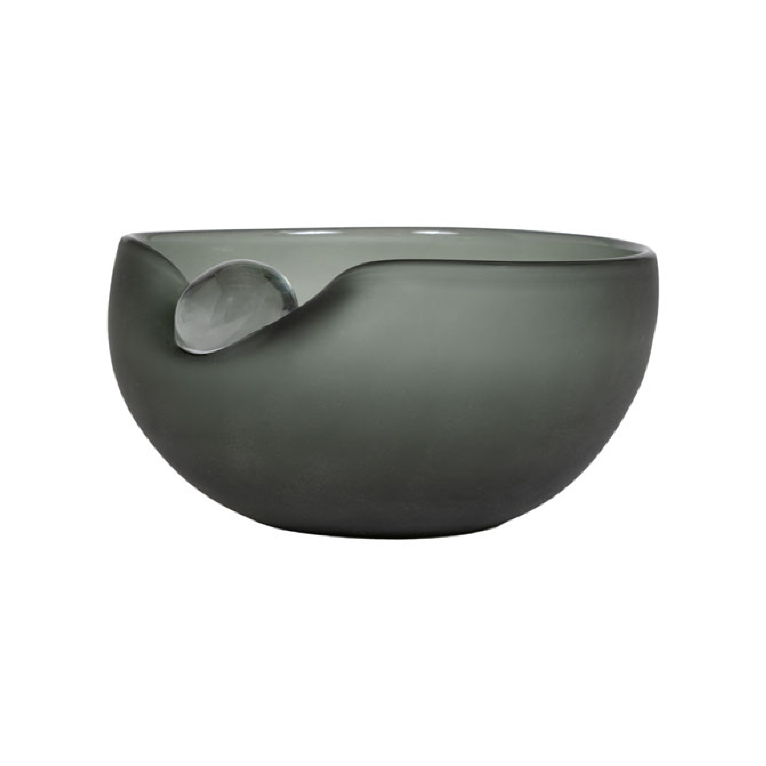 Bowl decorativo Vilá Decoración de Vidrio color gris.