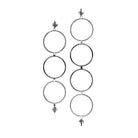 Set de 2 espejos circulares plateados decorativos - Vilá Decoración - Muebles y decoración en Medellín y Colombia