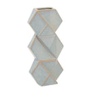 Jarrón geométrico grande gris para decoración - Vilá Decoración - Muebles y decoración en Medellín y Colombia