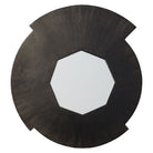 Espejo circular decorativo con marco metálico oscuro - Vilá Decoración - Muebles y decoración en Medellín y Colombia